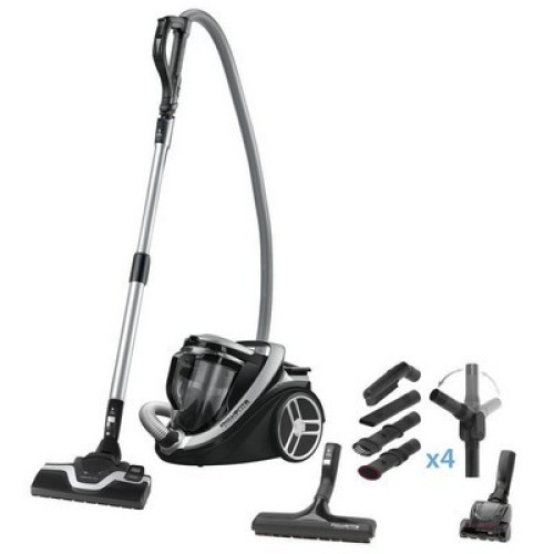 VACUUM CLEANER  RO7689 SILENCE FORCE CYCLONIC 5STARS BLACK SILVER 2.5LT 550W  ΜΕ ΚΑΔΟ